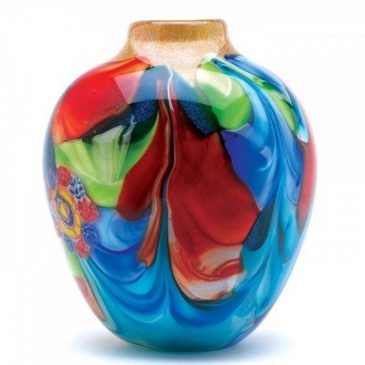 Handcrafted Art Glass Vase