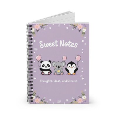 Cute Spiral Notebook with...