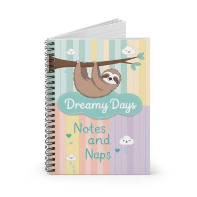 Cute Spiral Notebook with...