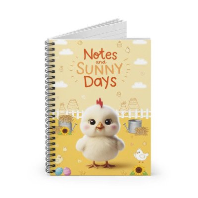 Cute Spiral Notebook with...