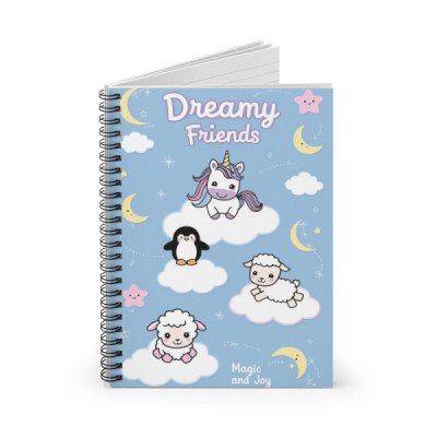 Cute Spiral Notebook with...