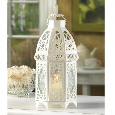 Lacy Cutout White Candle...