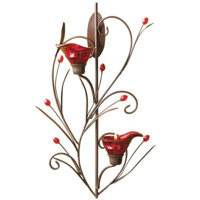 Red Calla Lily Wall Candle...