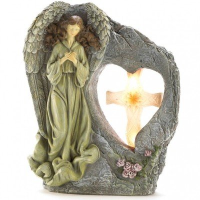 Angel with Cross Stone-Look...