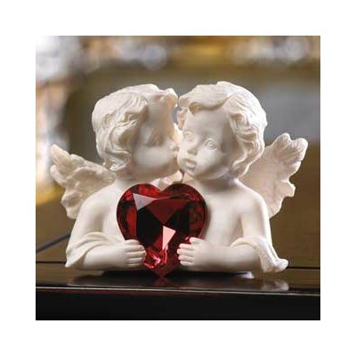 Cherubs Figurine with Heart...